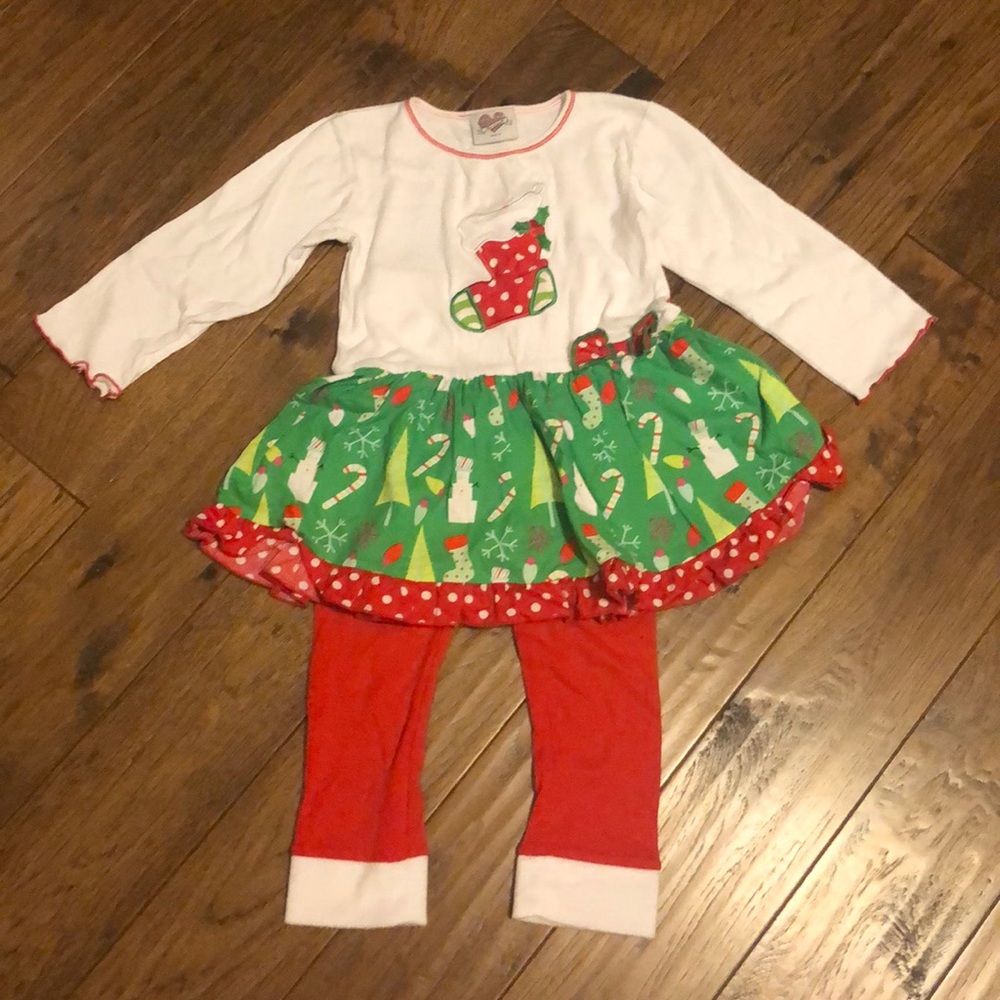 Ann Loren Girls Size 6 Christmas Outfit
